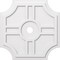 Ekena Millwork Haus Architectural Grade PVC Contemporary Ceiling Medallion, 28"OD x 3"ID x 9 1/4"C x 1"P CMP28HS-03000 - alternate 1